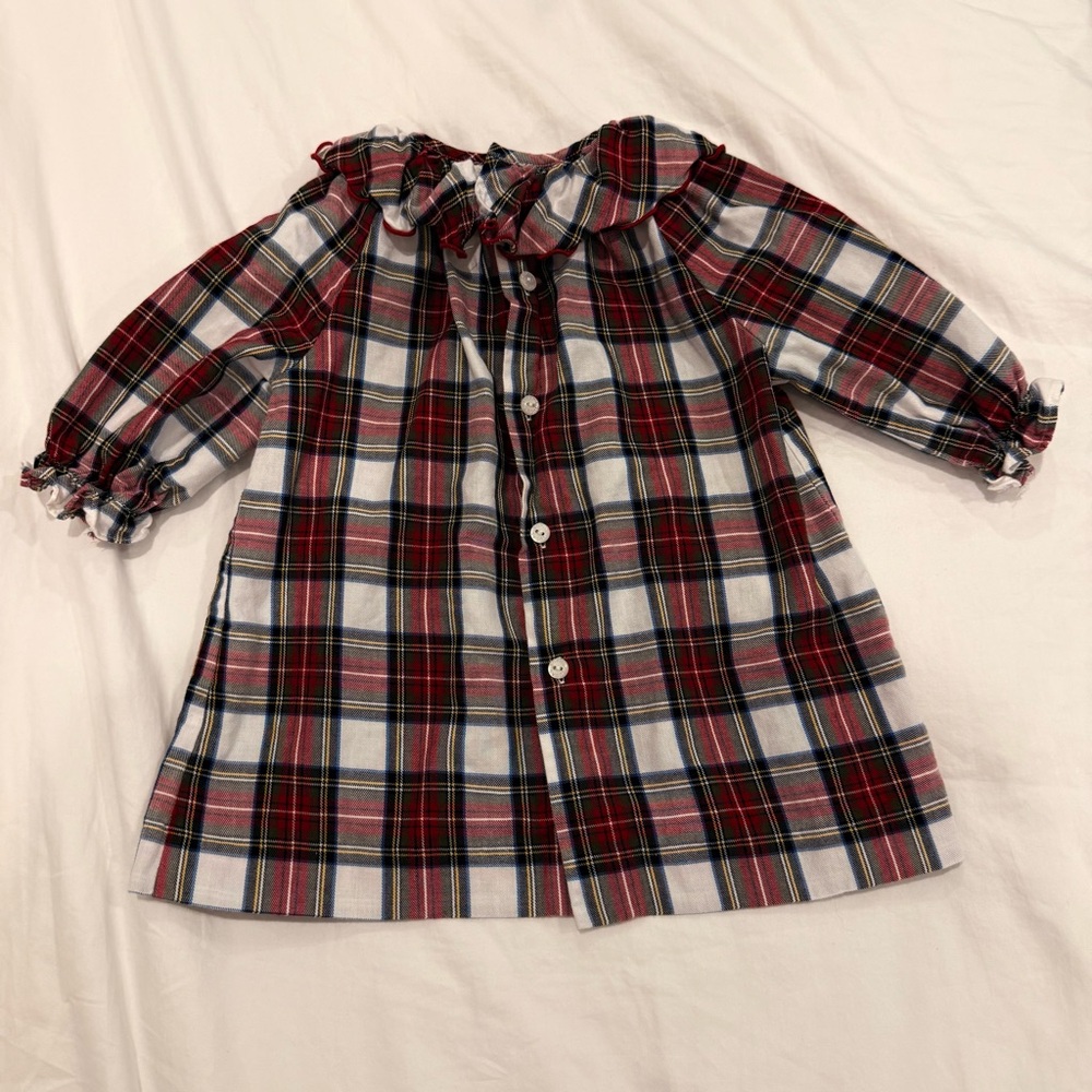 Plaid Ruffle Collar Blouse - Picture 5 of 7